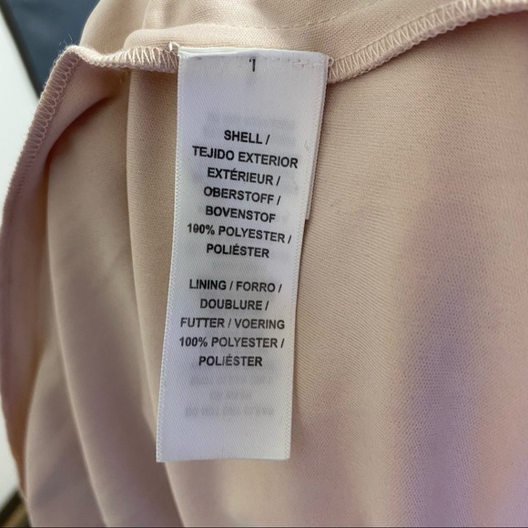 Adrianna Papell Halter Gown Beaded Bodice NWT Pink Sz 6 - Picture 4 of 9